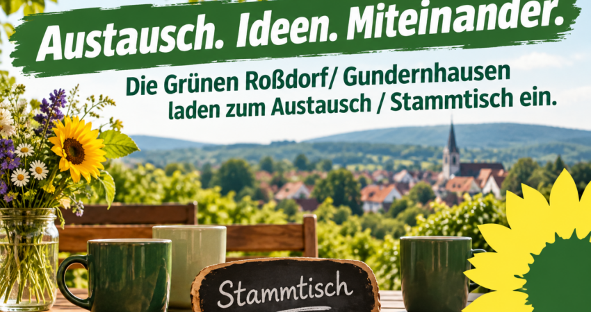 Grüner Stammtisch Bild